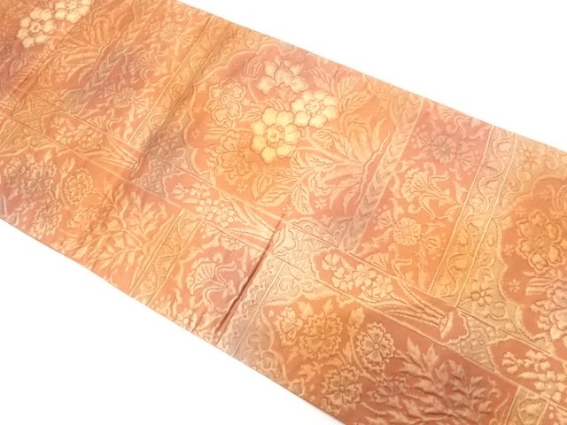 JAPANESE KIMONO / FUKURE-ORI HANASARA KIMONO FOR SUMMER PATTERN WEAVIN